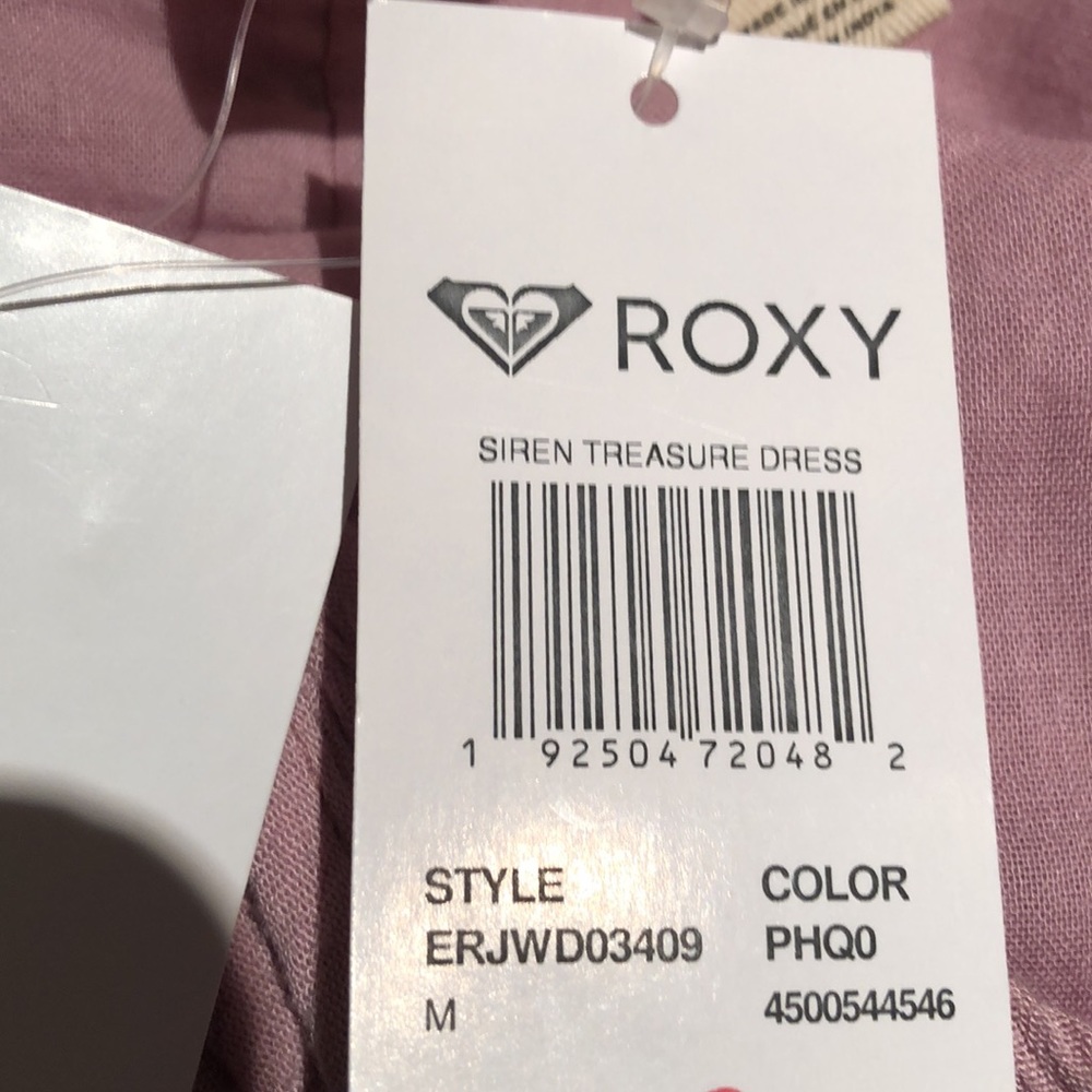 ROXY Siren Treasure Pink Dress Sz M - Picture 7 of 10